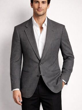 Pierre Cardin Herringbone 100%Virgin Wool Sports Coat - 38 to 40R S